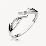 Pierścionek zaręczynowy in love białe złoto diament